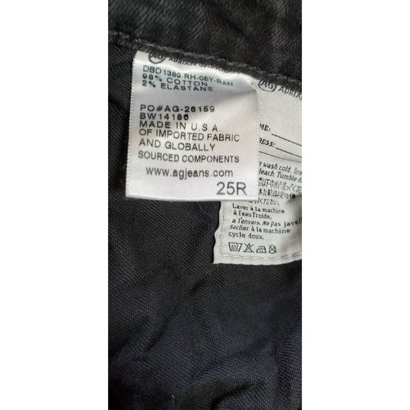AG Adriano Goldschmied Black The Legging Ankle Super Skinny Ankle Denim Jeans Si - Picture 8 of 9